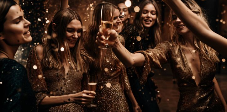 group-women-dancing-joyful-poses-party-each-other-with-wine-their-hands-ai-generated-ai-generative-ai-generativ-2